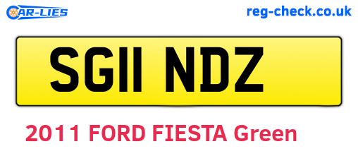SG11NDZ are the vehicle registration plates.