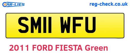 SM11WFU are the vehicle registration plates.