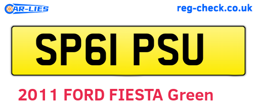 SP61PSU are the vehicle registration plates.