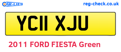 YC11XJU are the vehicle registration plates.