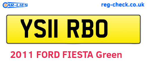YS11RBO are the vehicle registration plates.