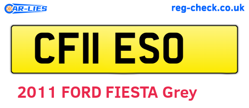 CF11ESO are the vehicle registration plates.