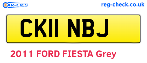 CK11NBJ are the vehicle registration plates.