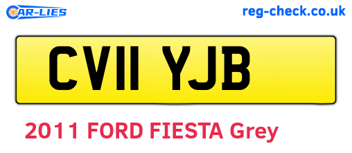 CV11YJB are the vehicle registration plates.