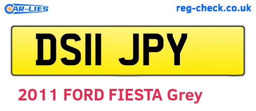 DS11JPY are the vehicle registration plates.