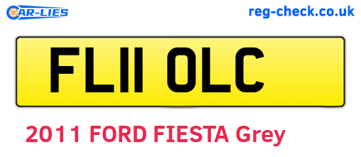 FL11OLC are the vehicle registration plates.