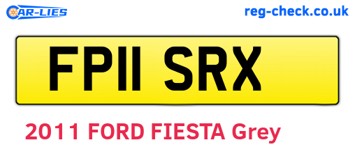 FP11SRX are the vehicle registration plates.