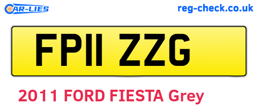 FP11ZZG are the vehicle registration plates.
