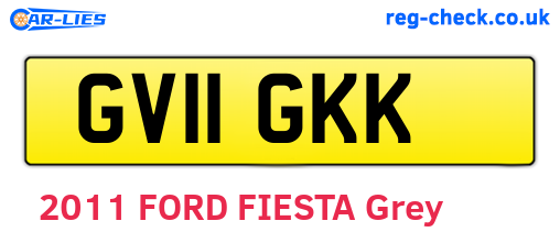 GV11GKK are the vehicle registration plates.