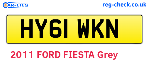 HY61WKN are the vehicle registration plates.