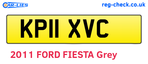 KP11XVC are the vehicle registration plates.