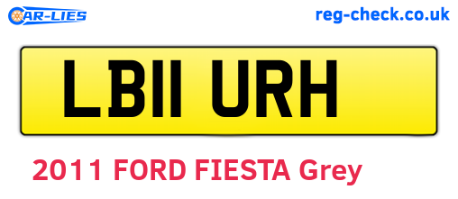 LB11URH are the vehicle registration plates.