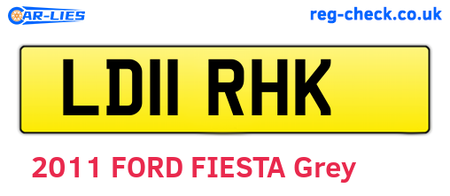 LD11RHK are the vehicle registration plates.
