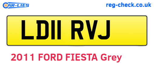 LD11RVJ are the vehicle registration plates.