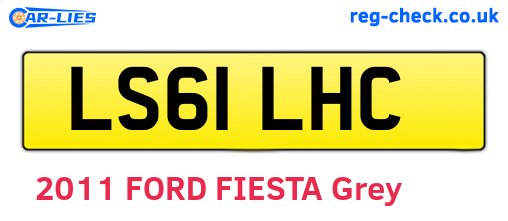 LS61LHC are the vehicle registration plates.