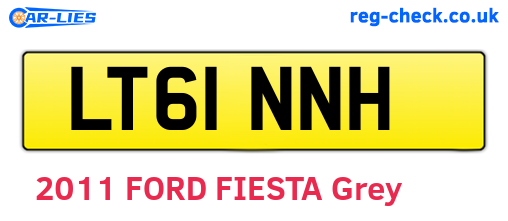 LT61NNH are the vehicle registration plates.