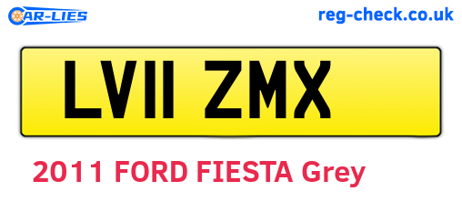 LV11ZMX are the vehicle registration plates.