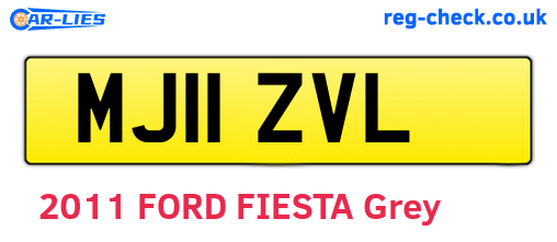 MJ11ZVL are the vehicle registration plates.