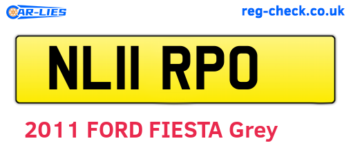 NL11RPO are the vehicle registration plates.