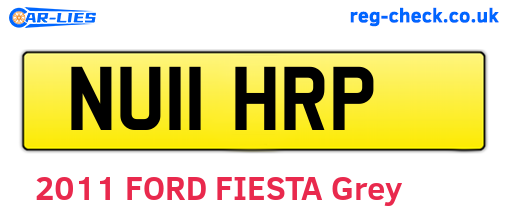 NU11HRP are the vehicle registration plates.