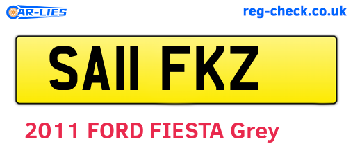 SA11FKZ are the vehicle registration plates.