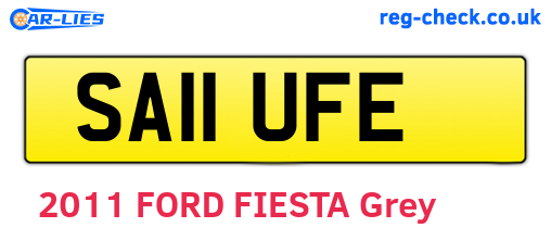 SA11UFE are the vehicle registration plates.