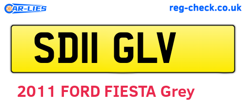 SD11GLV are the vehicle registration plates.