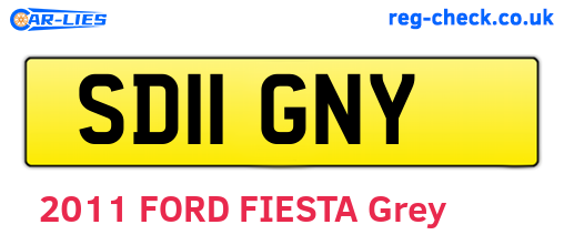 SD11GNY are the vehicle registration plates.