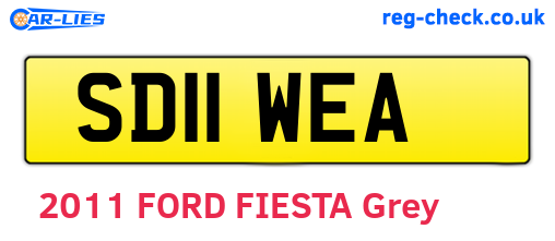 SD11WEA are the vehicle registration plates.