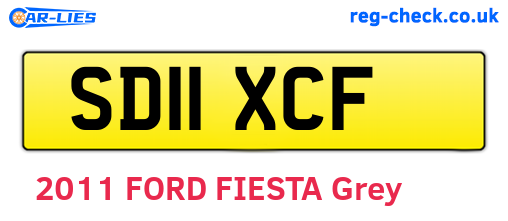 SD11XCF are the vehicle registration plates.