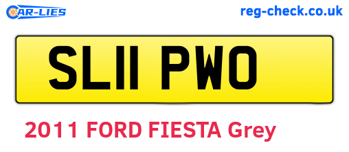 SL11PWO are the vehicle registration plates.