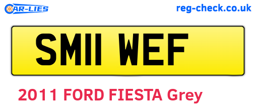 SM11WEF are the vehicle registration plates.