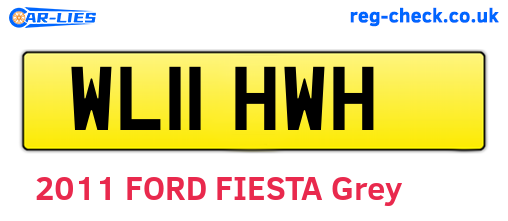 WL11HWH are the vehicle registration plates.