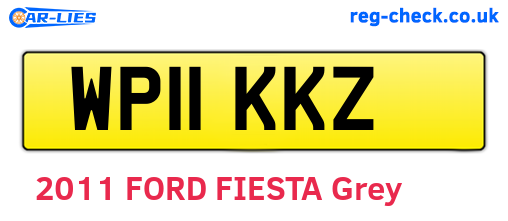 WP11KKZ are the vehicle registration plates.