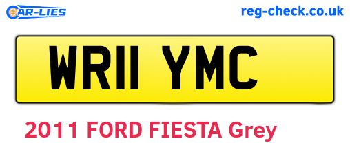 WR11YMC are the vehicle registration plates.