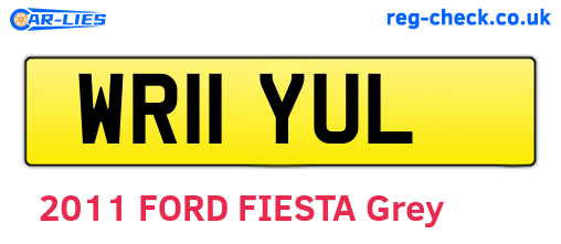 WR11YUL are the vehicle registration plates.
