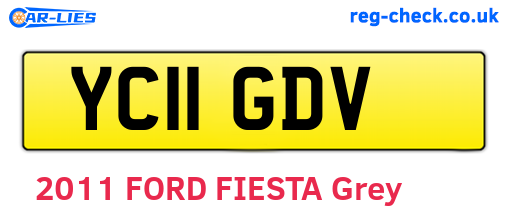 YC11GDV are the vehicle registration plates.