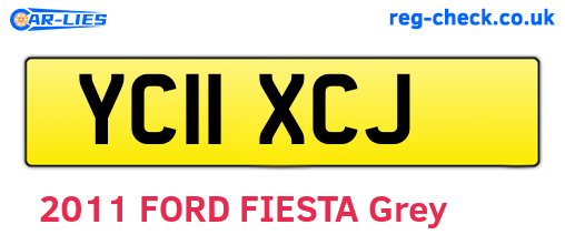 YC11XCJ are the vehicle registration plates.