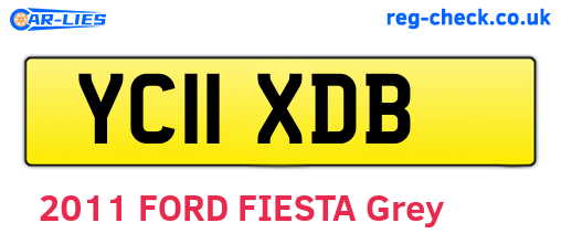 YC11XDB are the vehicle registration plates.