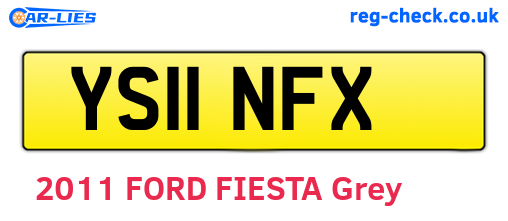 YS11NFX are the vehicle registration plates.