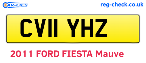 CV11YHZ are the vehicle registration plates.