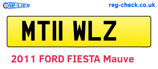 MT11WLZ are the vehicle registration plates.