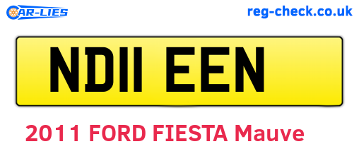 ND11EEN are the vehicle registration plates.