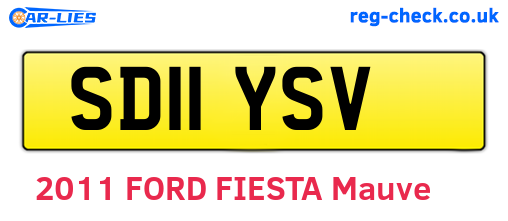SD11YSV are the vehicle registration plates.