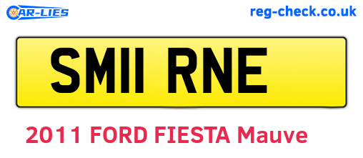 SM11RNE are the vehicle registration plates.