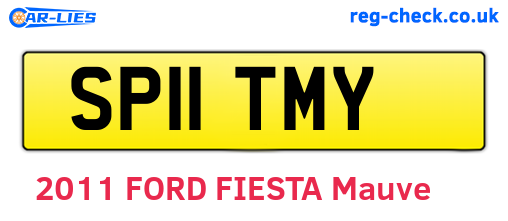 SP11TMY are the vehicle registration plates.