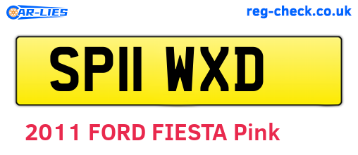 SP11WXD are the vehicle registration plates.