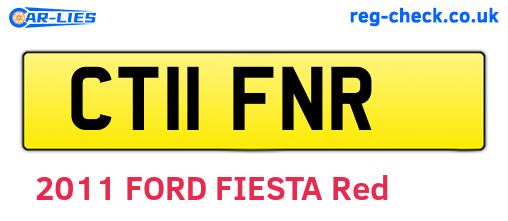 CT11FNR are the vehicle registration plates.