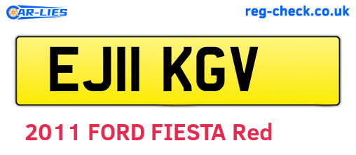 EJ11KGV are the vehicle registration plates.
