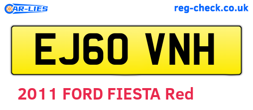 EJ60VNH are the vehicle registration plates.